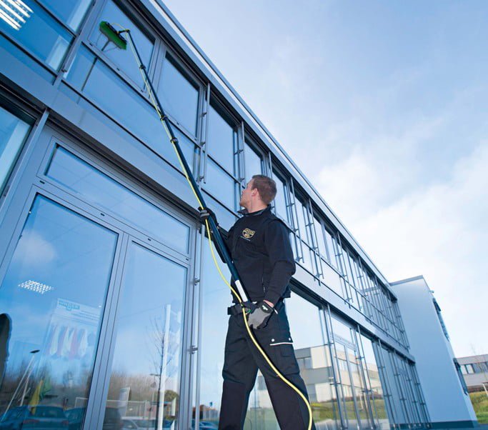 water fed pole high rise window cleaning